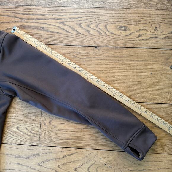 Adidas ClimaWarm Brown Full Zip Jacket Men’s SZ M Thumbholes Outdoor Activewear - Picture 8 of 12